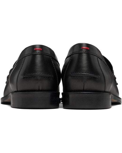 Aeyde Black Oscar Leather Loafers