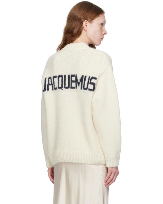 Jacquemus Natural Off-white Le Chouchou 'la Maille Pavane' Sweater