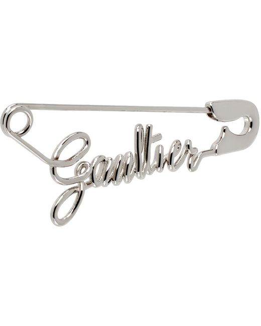 Jean Paul Gaultier Black 'the Gaultier Safety Pin' Single Earring for men