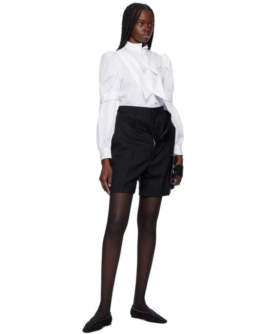 Noir Kei Ninomiya ブラック Tropical ウール ショートパンツ Black
