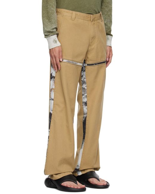 DIESEL Natural Beige P-mich Trousers for men