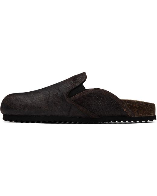 DIESEL Black D-Woodstock Slip-On Loafers for men