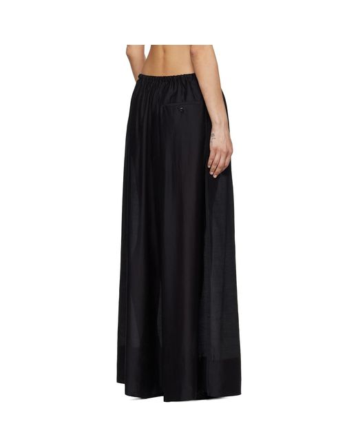 Entire studios Black Vento Wide Leg Trousers