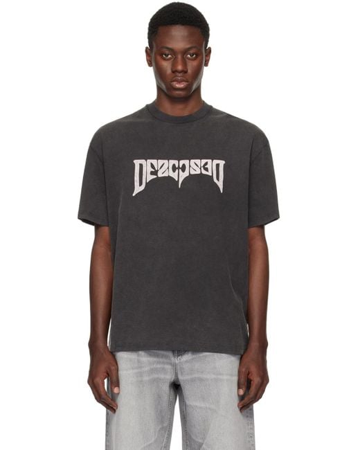 032c Black Psychic T-Shirt for men