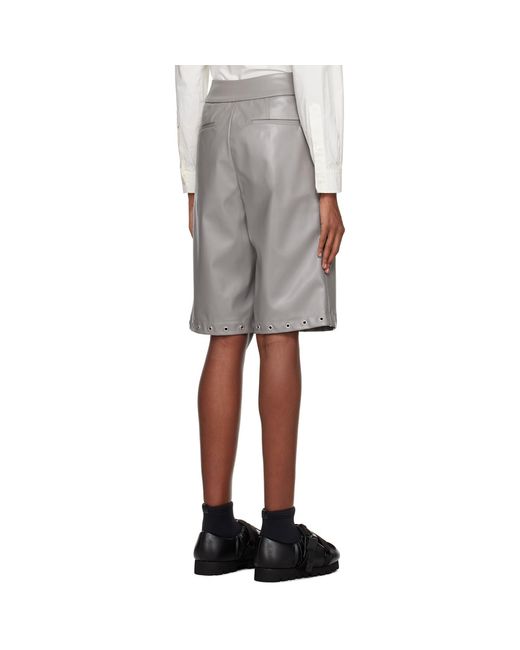 Yume Yume Black Gardener Faux-leather Shorts