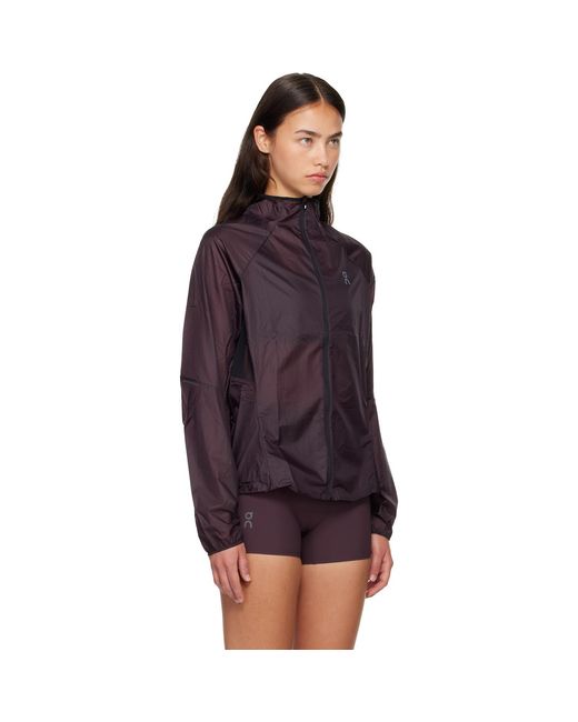 On Shoes Purple Zero Running Jacket