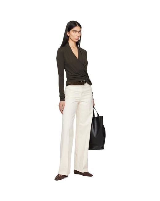 Totême Black Off- Wide Leg Jeans