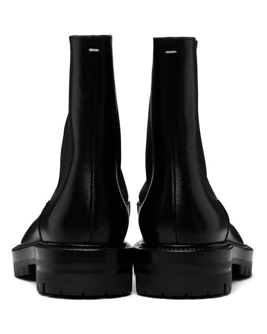 Maison Margiela Black Tabi County Chelsea Boots