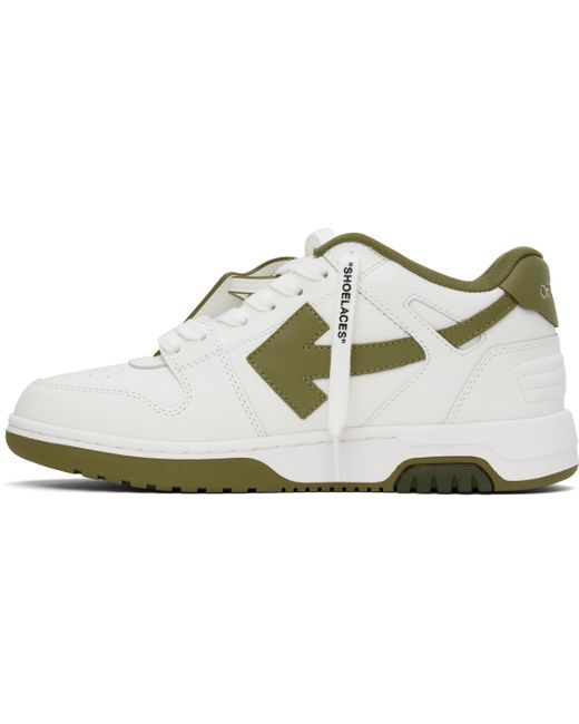 メンズ Off-White c/o Virgil Abloh ホワイト＆カーキ Out Of Office スニーカー Black