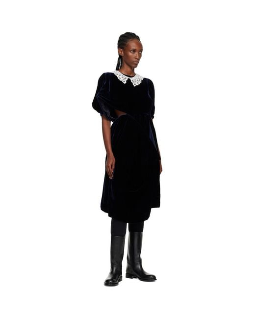 Junya Watanabe Black Angular Midi Dress