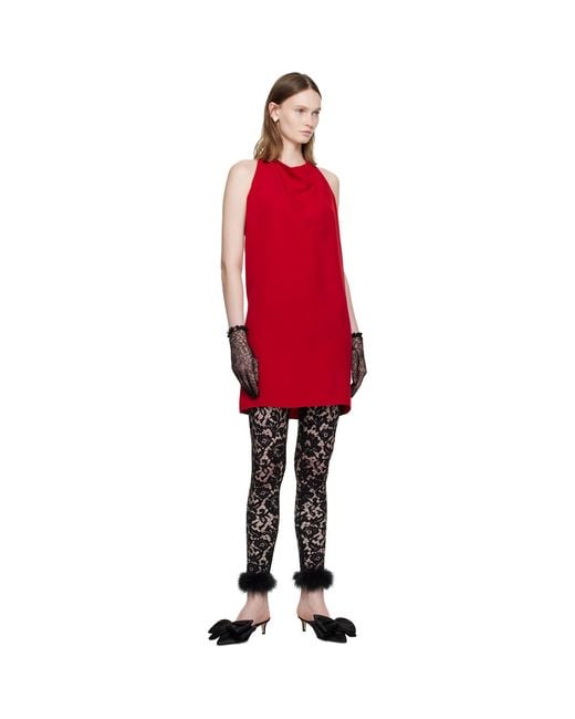 Valentino Red Cady Couture Minidress