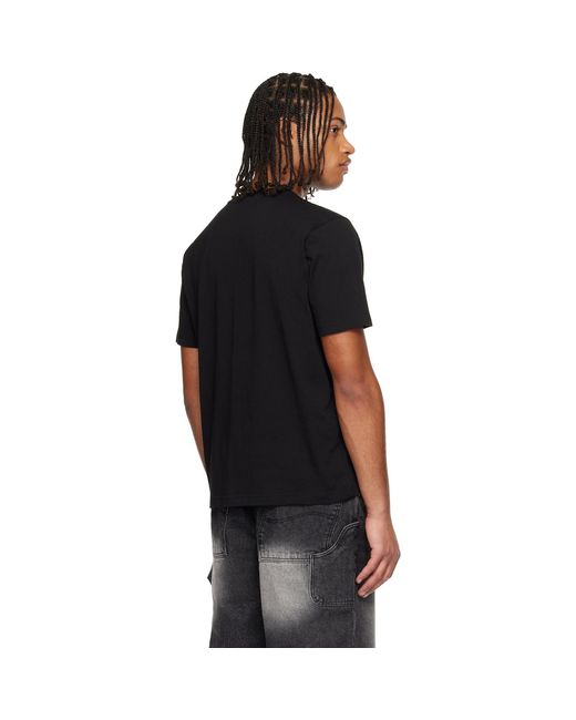 Dime Black Cursive Small Logo T-Shirt for men