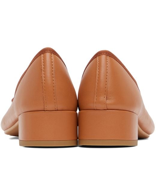 Repetto Black Tan Camille Ballerina Heels