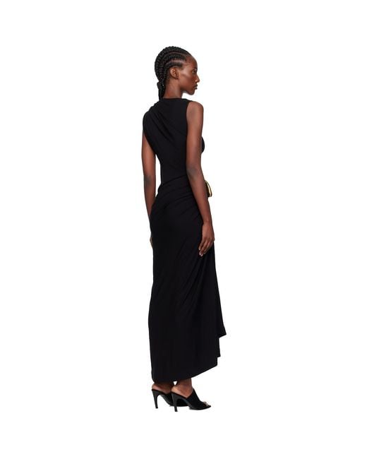 Bottega Veneta Black Viscose Jersey Maxi Dress