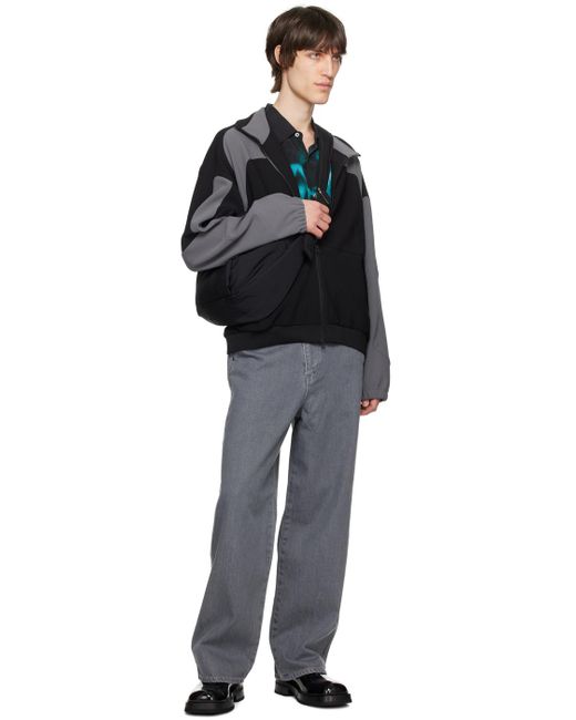 HGBB STUDIO Black Panda Track Jacket for men