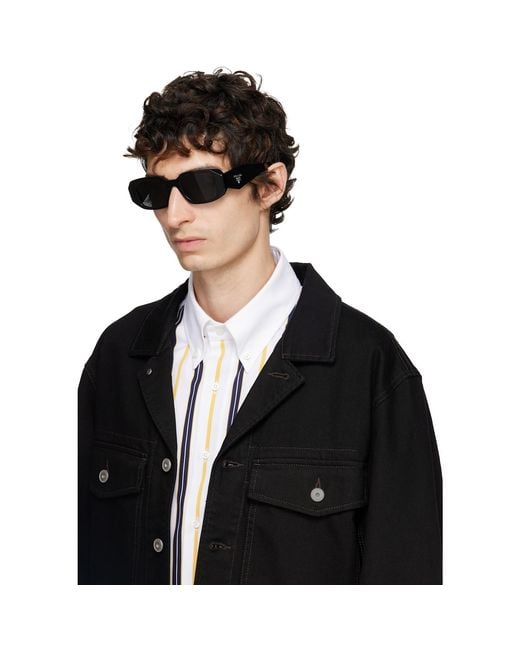 Prada Gray 'Prada Symbole' Sunglasses for men