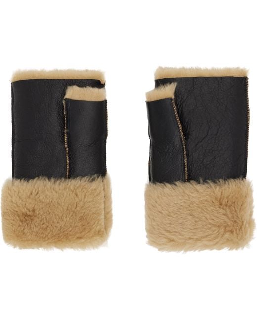 Our Legacy Black Blizzard Gloves for men