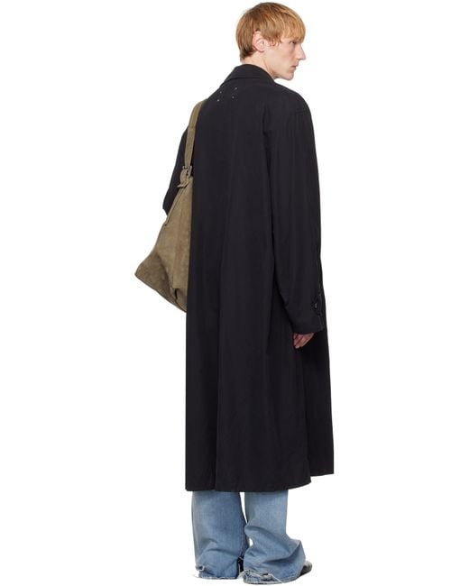 Maison Margiela Black Peached Coat for men