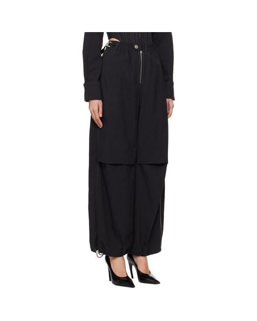 Dion Lee Black Flight Trousers