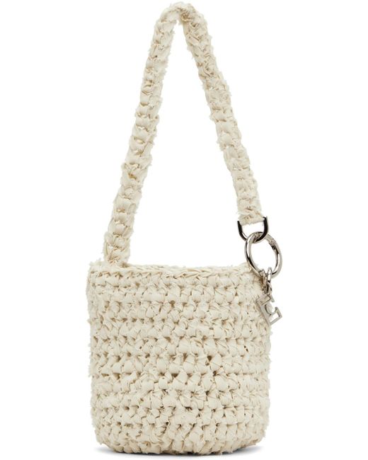 Low Classic White Off- Knitted Bag