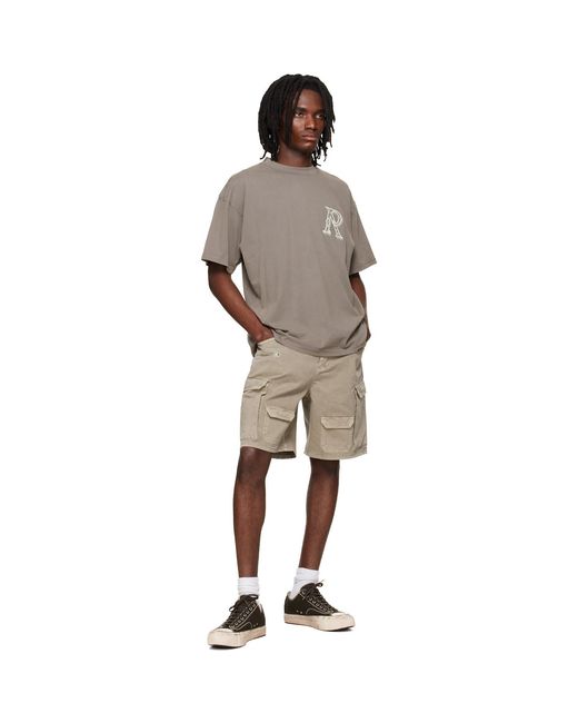 Represent Brown Western Initial T-Shirt for men