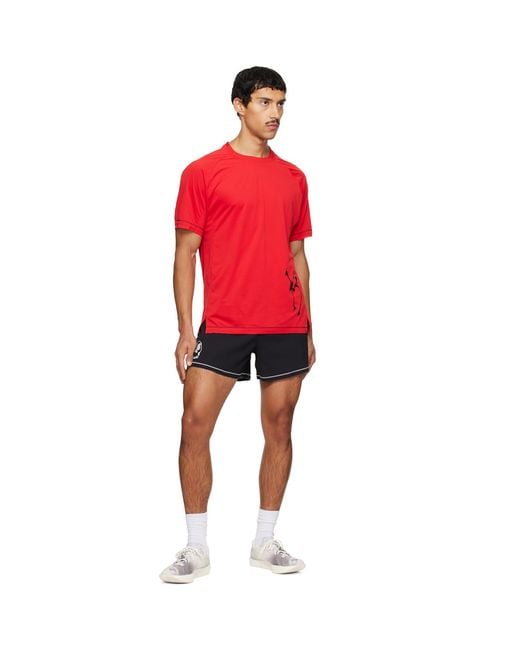 Y-3 Red Chito Edition Graphic Running Short Sleeve T-Shirt for men