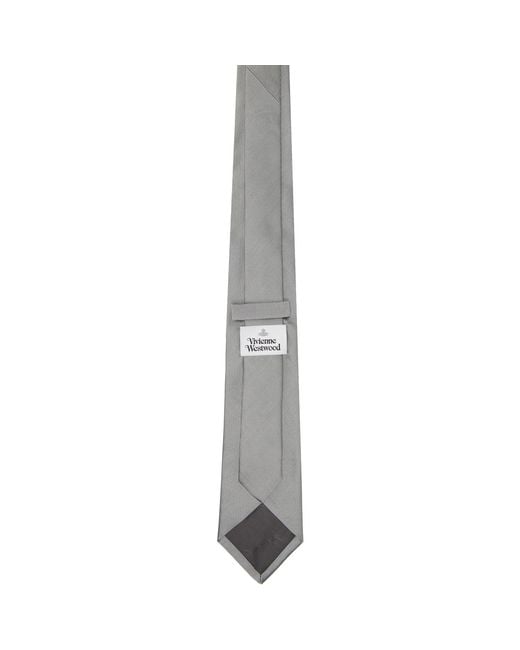 Vivienne Westwood Gray 8.5Cm 'Free World' Tie for men