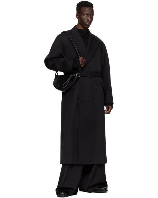 Pantalon noir à plis Dries Van Noten pour homme en coloris Black