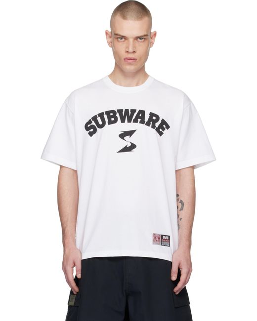 Neighborhood White Subware Edition Nh Ss-3 T-Shirt for men