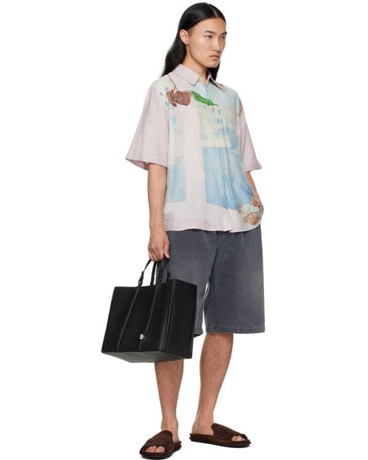 Jacquemus Black La Croisière 'The Marino Horizontal Shopping' Tote for men