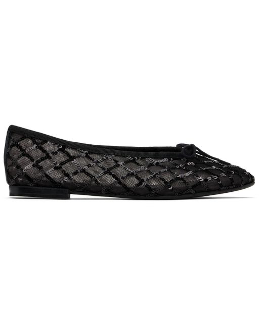 Repetto ブラック Lilouh ラバーソール バレエシューズ Black