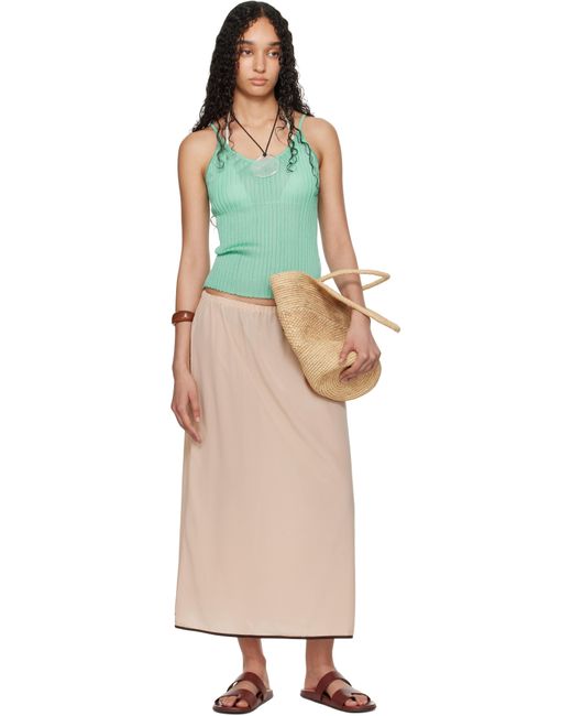Baserange Natural Ssense Exclusive Silk Maxi Skirt