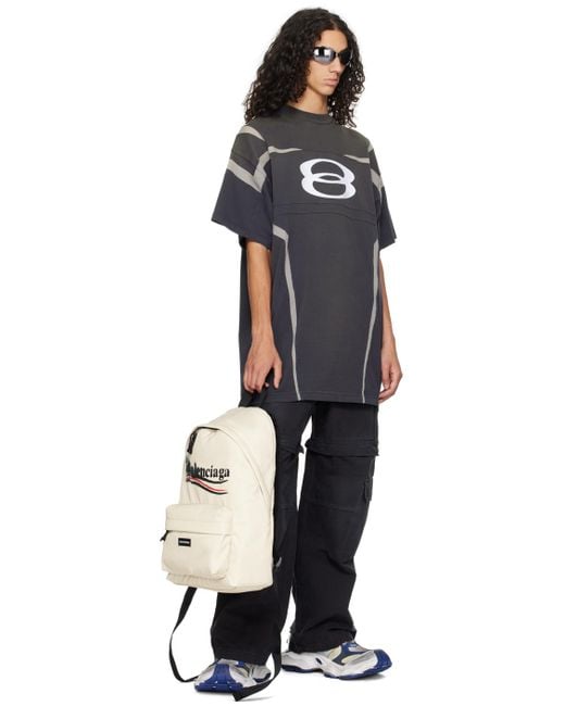 Balenciaga Unity Sports Icon Biker T-Shirt in Black for Men