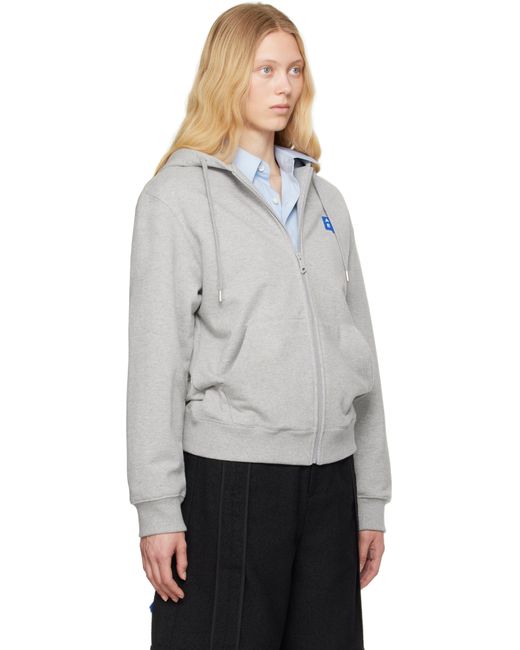 Adererror Gray Sig; Trs Tag 01 Zip-Up Hoodie