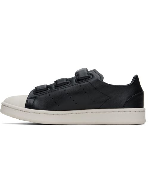 メンズ Y-3 ブラック Stan Smith Hook-And-Loop スニーカー Black