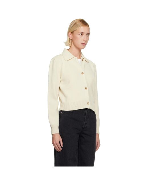 A.P.C. Black Polo Shirt Collar Cardigan
