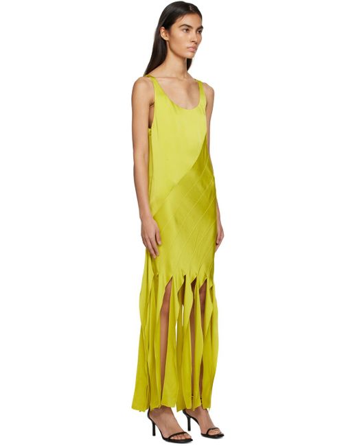 Stella McCartney Yellow Fringed Maxi Dress