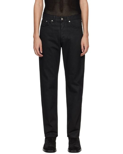 Dries Van Noten Black Five-pocket Jeans for men