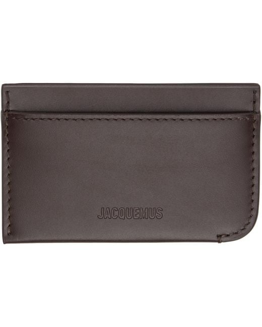 Jacquemus Black 'Le Porte Curvo' Card Holder for men