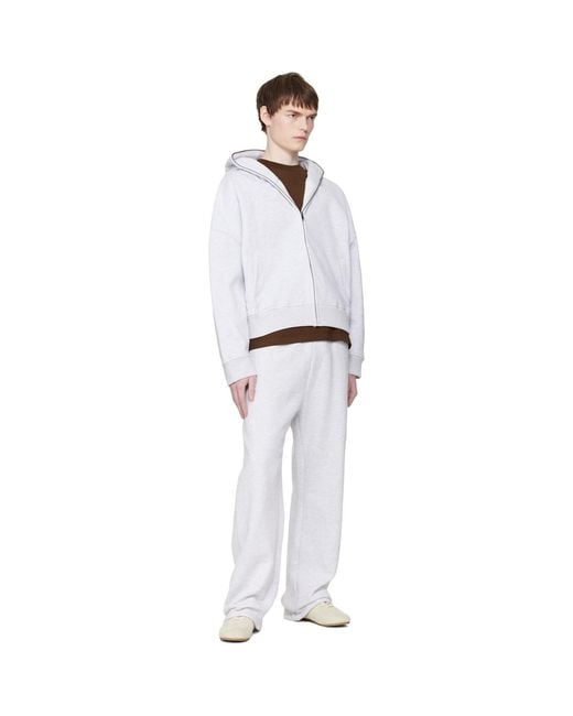 Entire studios White Eternal Zip Hoodie for men