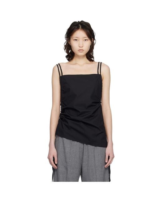 Baserange Black Pictorial Strap Camisole