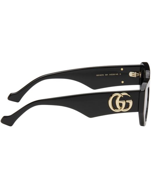 Gucci Black Geometric Sunglasses for men