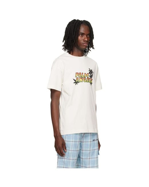 Palm Angels White Off- Palm Sunset T-Shirt for men