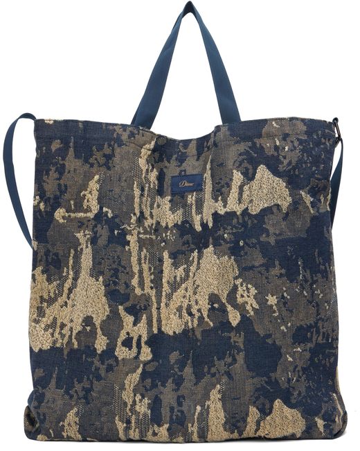 Dime Blue Khaki & Distressed Messenger Bag for men