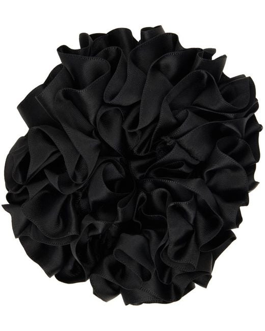 Maryam Nassir Zadeh Black Carnation Scrunchie