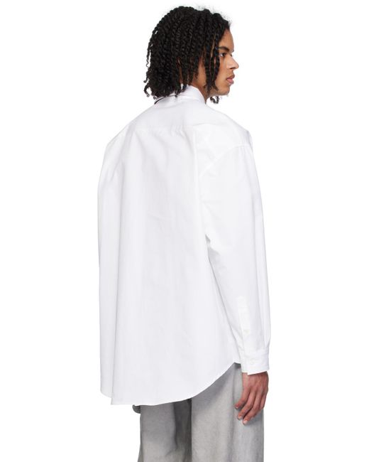 1017 ALYX 9SM White Oversized Logo Shirt for men