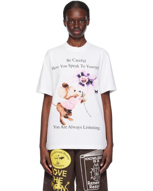 ONLINE CERAMICS White 'you Are Always Listening' T-shirt