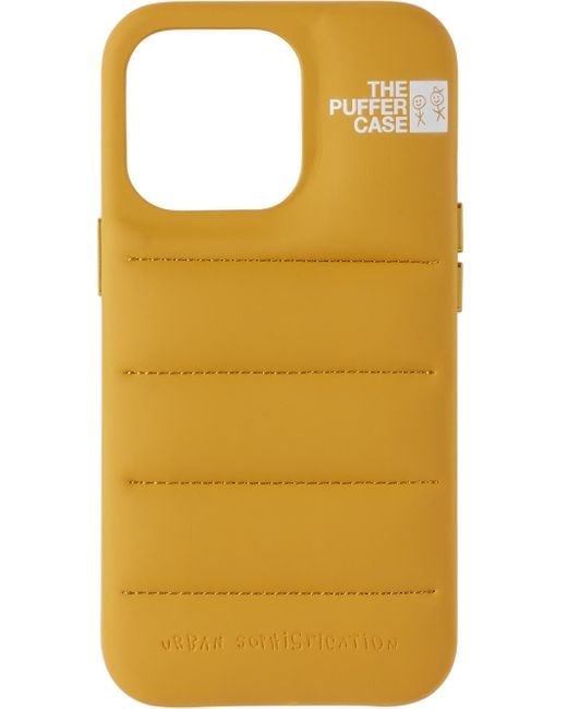 Urban Sophistication Tan 'the Puffer Case' Iphone 13 Pro Case | Lyst