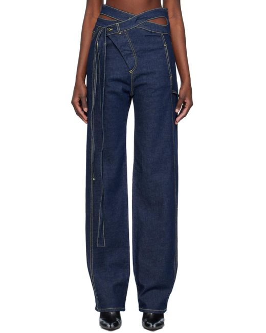 OTTOLINGER Blue Ssense Exclusive Jeans