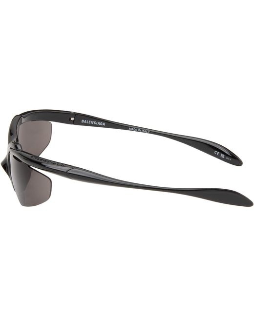 Balenciaga Black Turbo D-Frame Sunglasses for men